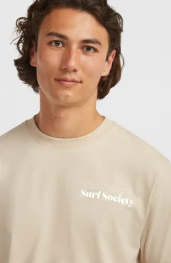 HerenFuture Surf Society T-shirt| Beige
