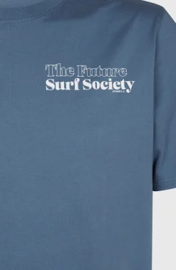 HerenFuture Surf Society T-shirt| Blauw
