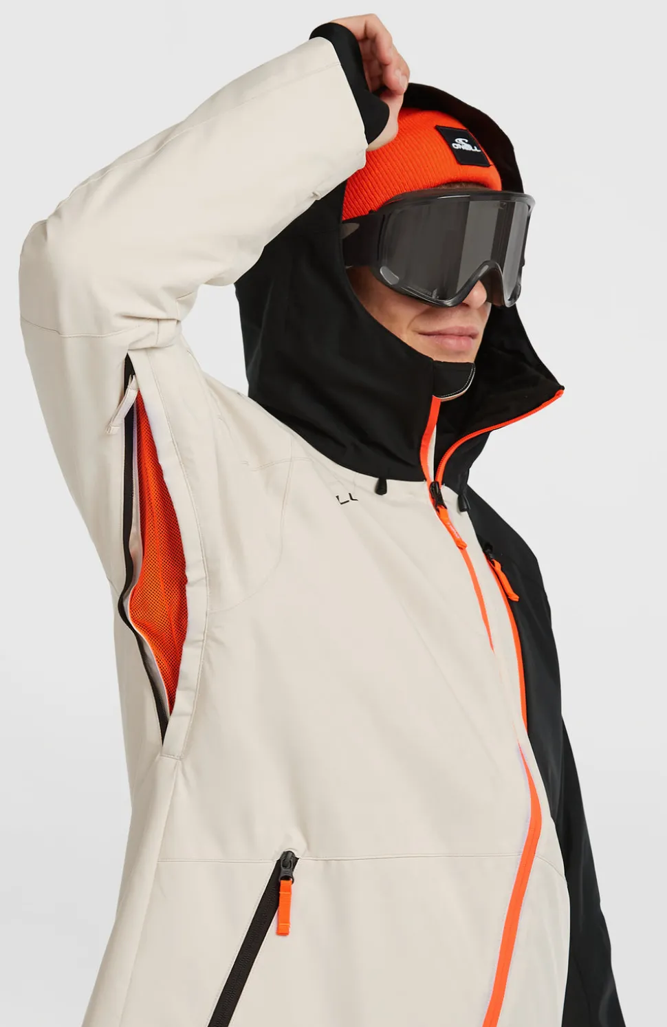 HerenFWC'Cruz Block wintersportjas| Beige Mix