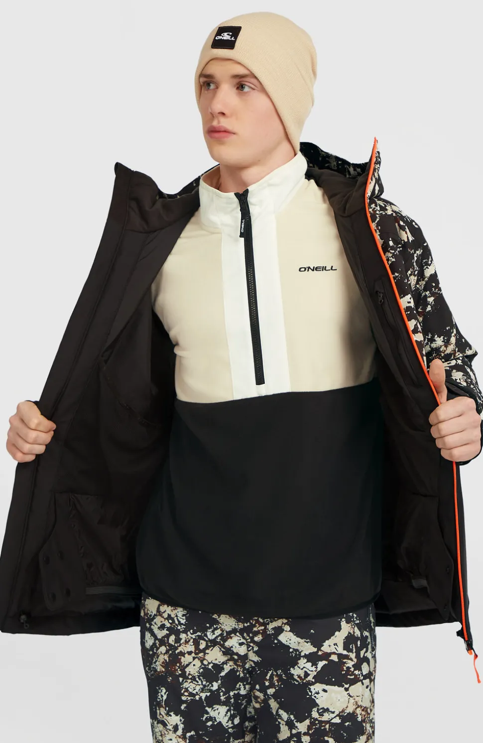 HerenFWC'Cruz Block wintersportjas| Zwart
