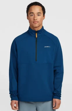 HerenFWC'Cruz fleecetrui met halve rits| Blauw