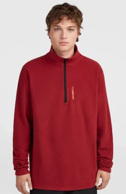HerenFWC'Cruz Jack's Polartec® fleecetrui met halve rits| Rood