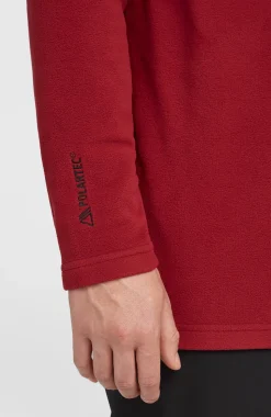 HerenFWC'Cruz Jack's Polartec® fleecetrui met halve rits| Rood