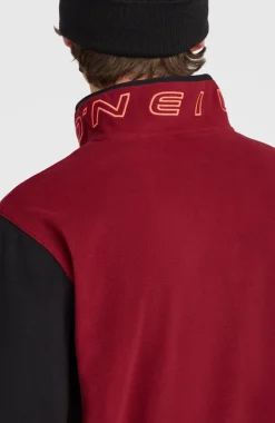 HerenFWC'Cruz Triple Polartec® fleecetrui met halve rits| Rood Mix