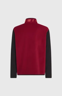 HerenFWC'Cruz Triple Polartec® fleecetrui met halve rits| Rood Mix