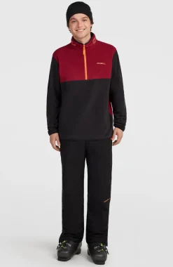 HerenFWC'Cruz Triple Polartec® fleecetrui met halve rits| Rood Mix
