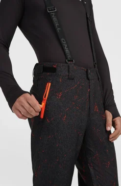 HerenFWC'Cruz wintersportbroek met bretels| Zwart