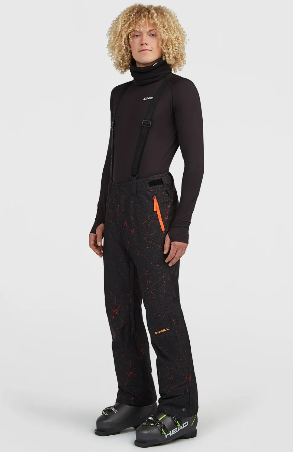HerenFWC'Cruz wintersportbroek met bretels| Zwart