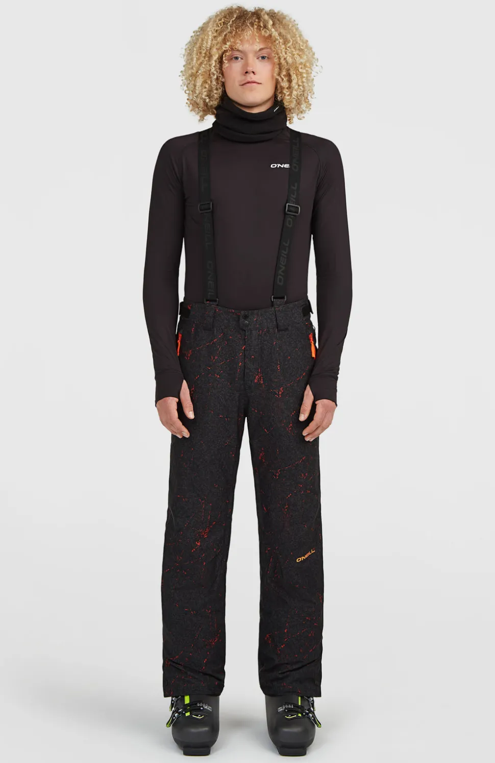 HerenFWC'Cruz wintersportbroek met bretels| Zwart