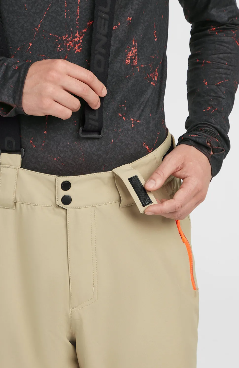 HerenFWC'Cruz wintersportbroek met bretels| Beige
