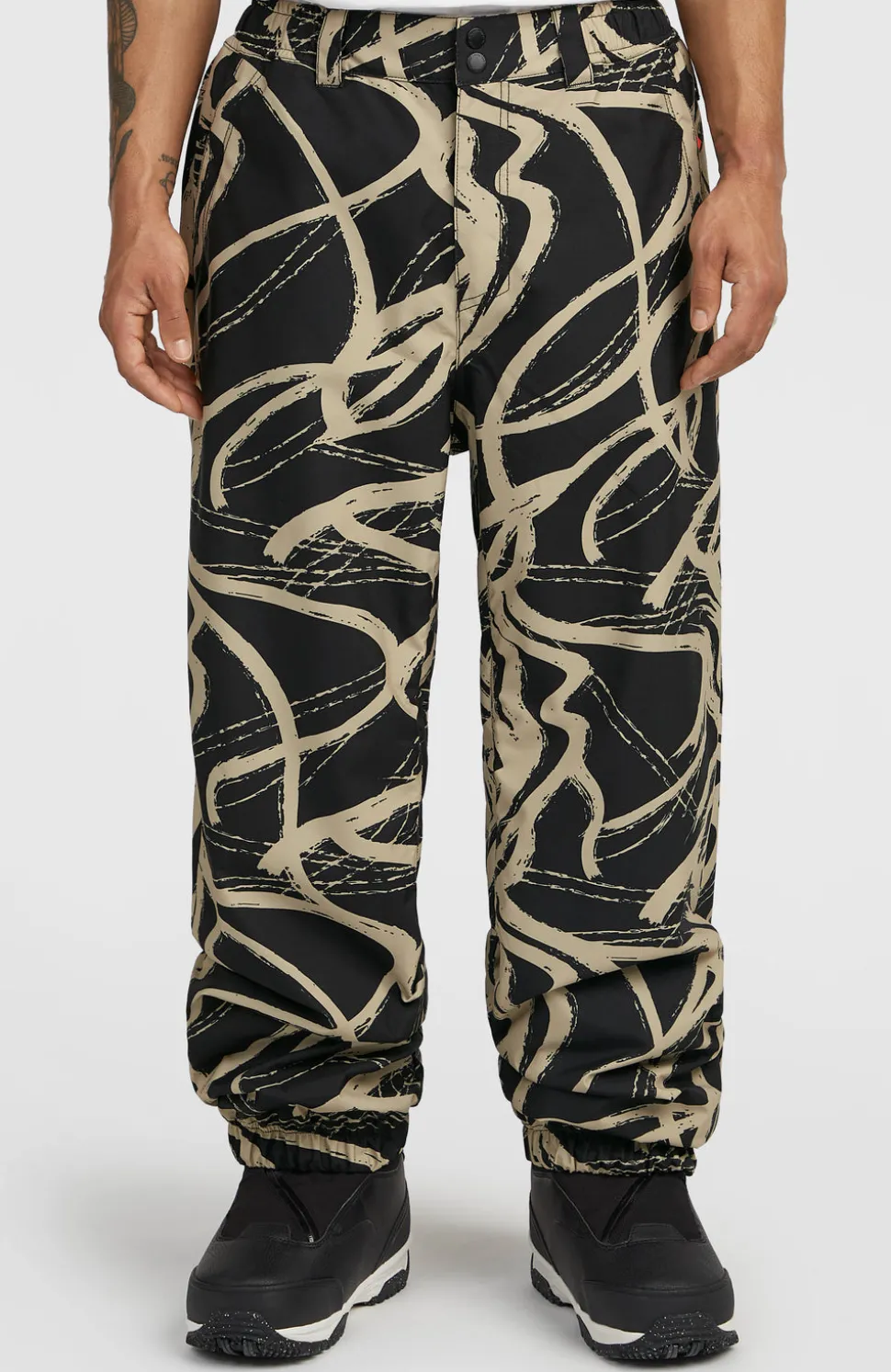 HerenFWC Oversized wintersportbroek| Beige