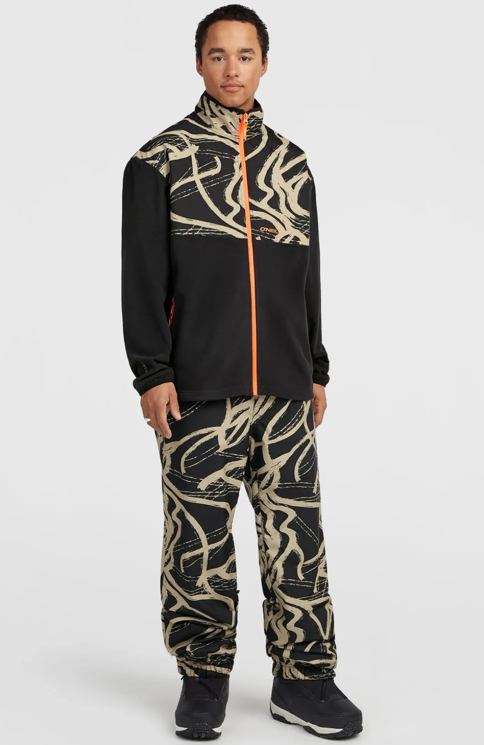 HerenFWC Oversized wintersportbroek| Beige