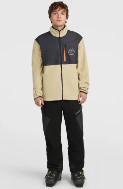 HerenFWC'Peak Polartec® Hyperfleece vest met volledige rits| Beige Mix