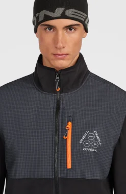 HerenFWC'Peak Polartec® Hyperfleece vest met volledige rits| Zwart Mix
