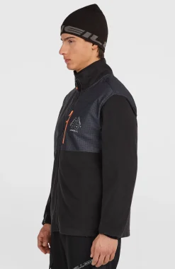 HerenFWC'Peak Polartec® Hyperfleece vest met volledige rits| Zwart Mix
