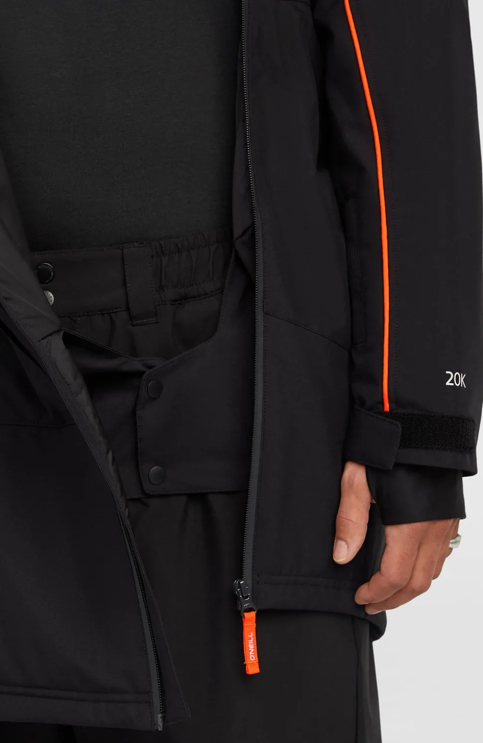 HerenFWC'Play Asymmetric wintersportjas| Zwart