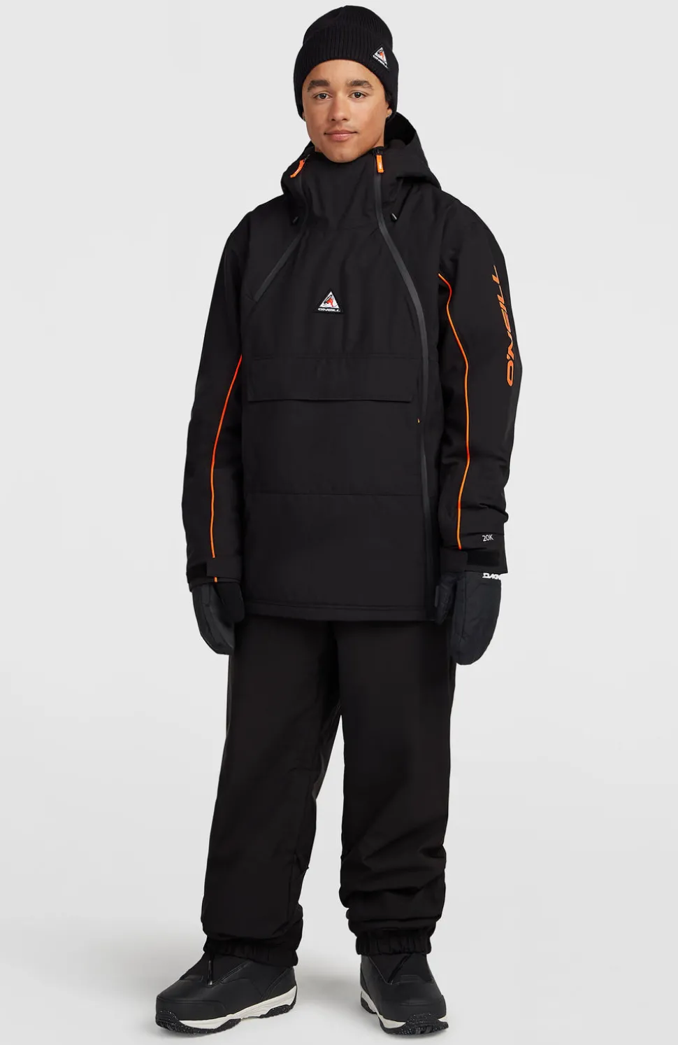 HerenFWC'Play Asymmetric wintersportjas| Zwart