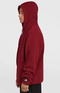 HerenFWC'Play hoodie van hoogpolig fleece| Rood