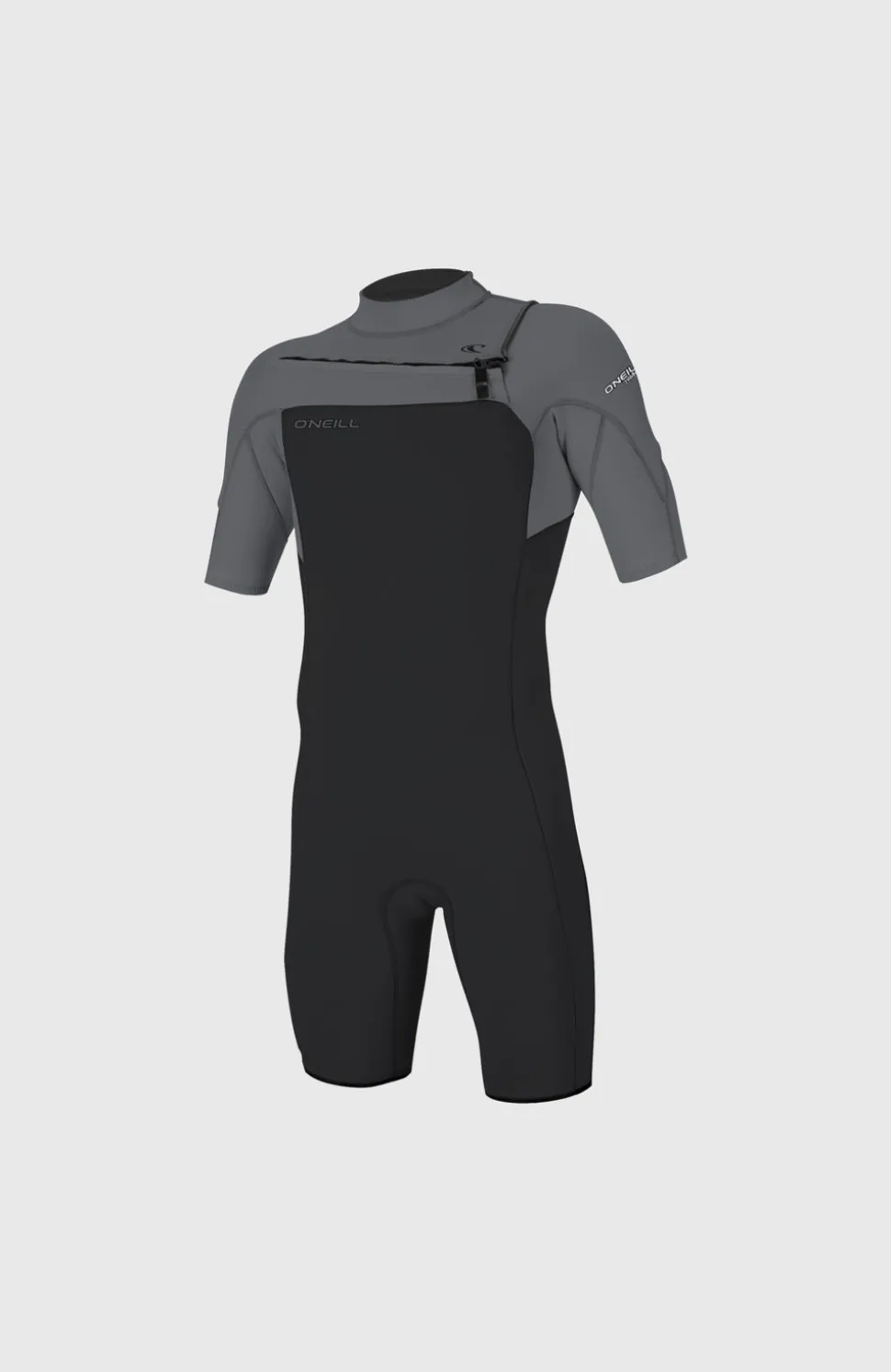 HerenHammer 2mm Chest Zip Shortsleeve Spring Wetsuit| Zwart