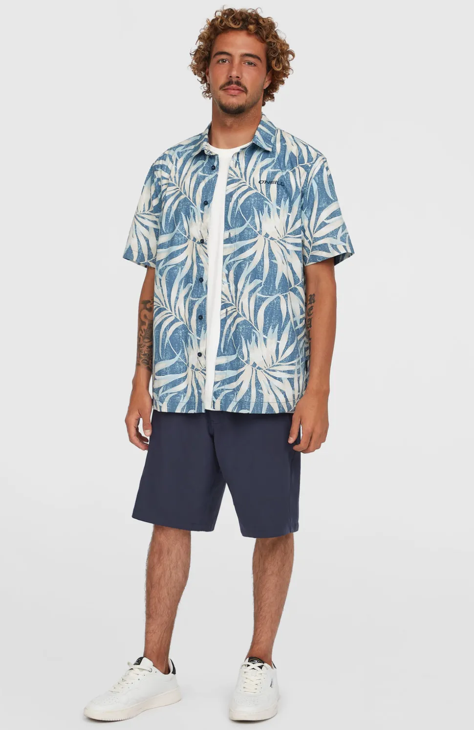 HerenHybrid Chino 19" short| Blauw