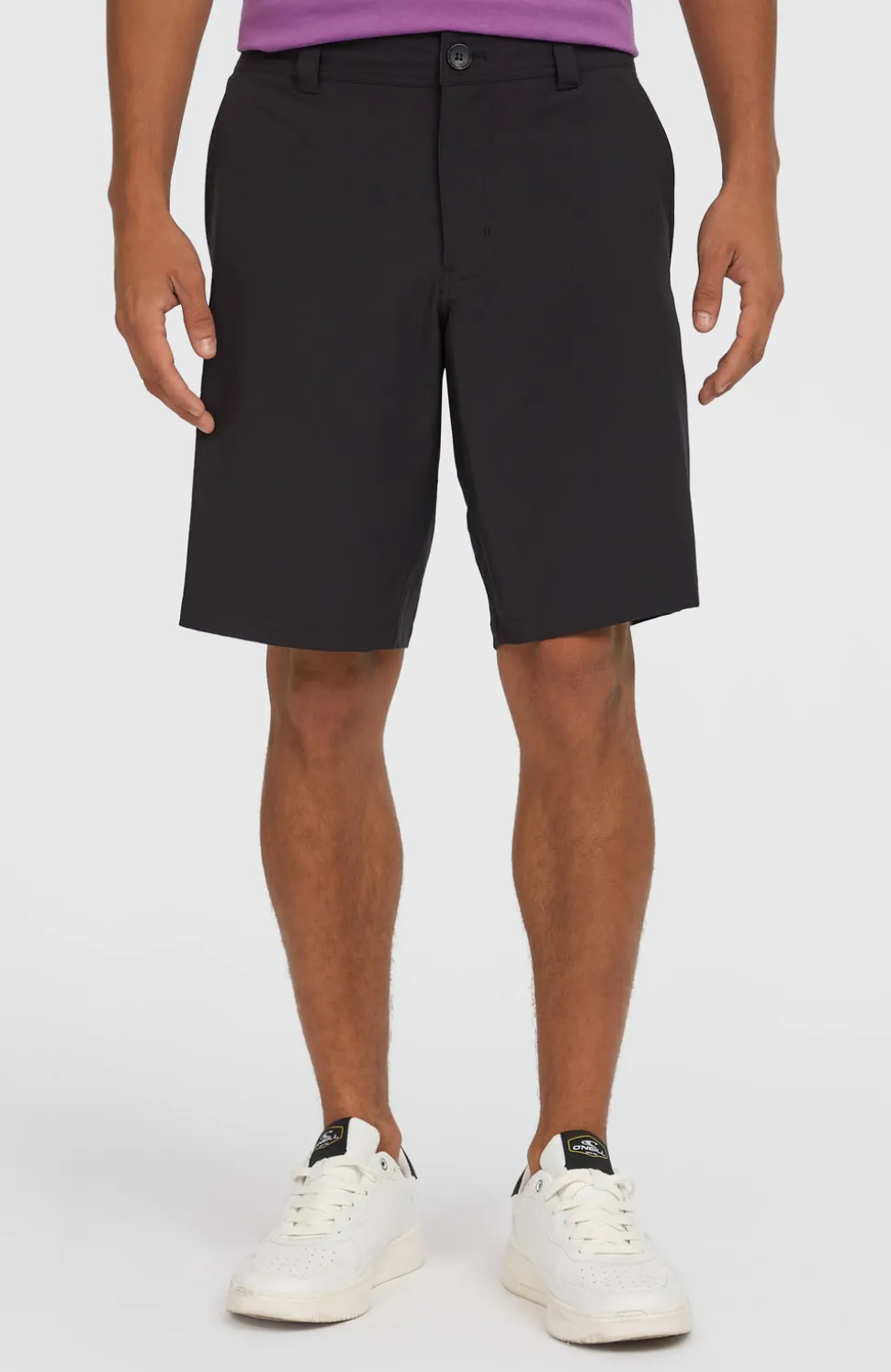 HerenHybrid Chino 19" short| Zwart