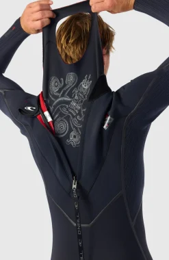 HerenHyperfreak Fire 5/4mm+ Back Zip Full Wetsuit| Zwart