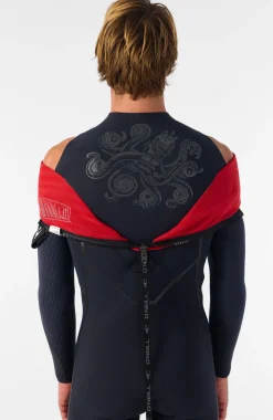 HerenHyperfreak Fire 4/3mm+ Back Zip Full Wetsuit| Zwart