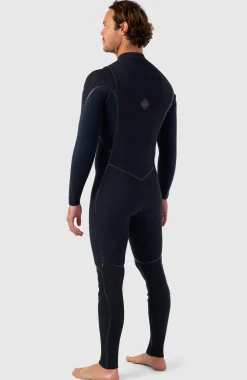 HerenHyperfreak Fire 3/2mm+ Chest Zip Full Wetsuit| Zwart