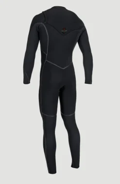 HerenHyperfreak Fire 4/3mm+ Chest Zip Full Wetsuit| Zwart