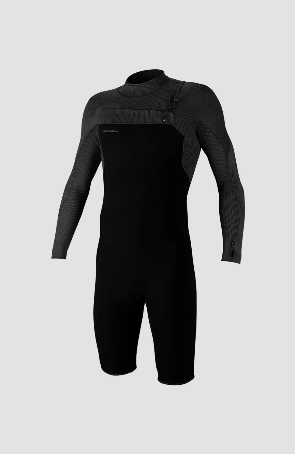 HerenHyperfreak 2mm Chest Zip Longsleeve Spring Wetsuit| Zwart