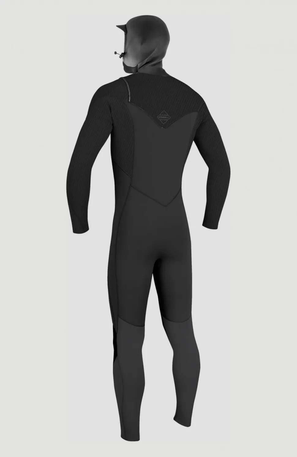 HerenHyperfreak Plus 4/3mm Chest Zip Hood| Zwart