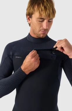 HerenHyperfreak Plus 3/2mm Chest Zip Full Wetsuit| Zwart