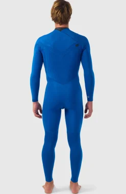 HerenHyperfreak Plus 5/4mm Chest Zip Full Wetsuit| Zwart