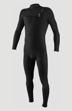 HerenHyperfreak Plus 5/4mm Chest Zip Full Wetsuit| Zwart
