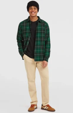 HerenMust-Have flanellen overhemd| Groen