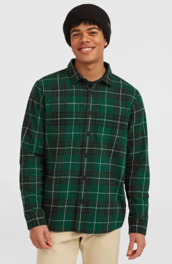 HerenMust-Have flanellen overhemd| Groen