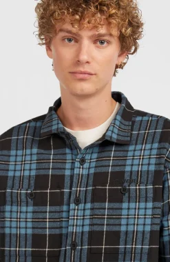 HerenMust-Have flanellen overhemd| Blauw