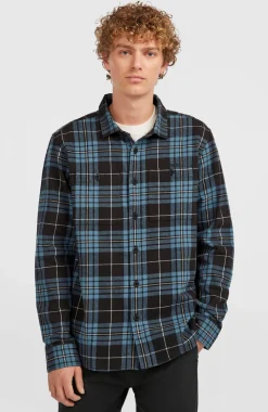 HerenMust-Have flanellen overhemd| Blauw