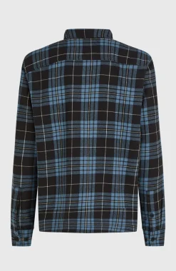 HerenMust-Have flanellen overhemd| Blauw