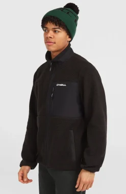HerenMust-Have High-Pile fleecevest met volledige rits| Zwart
