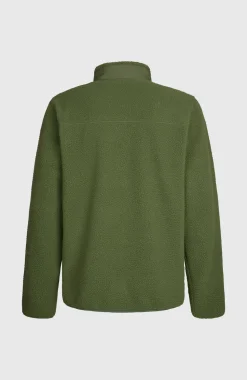 HerenMust-Have High-Pile fleecevest met volledige rits| Groen
