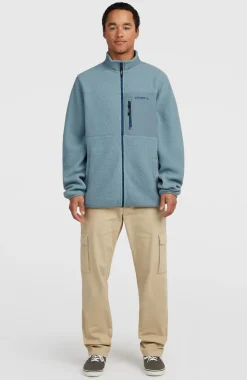 HerenMust-Have High-Pile fleecevest met volledige rits| Blauw