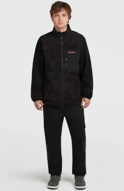 HerenMust-Have High-Pile fleecevest met volledige rits| Zwart