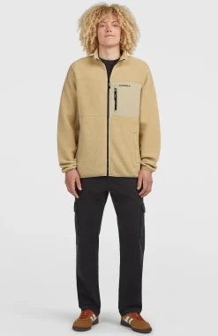 HerenMust-Have High-Pile fleecevest met volledige rits| Beige
