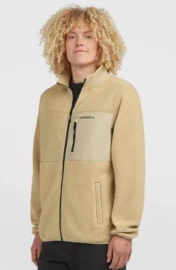 HerenMust-Have High-Pile fleecevest met volledige rits| Beige