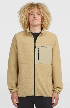 HerenMust-Have High-Pile fleecevest met volledige rits| Beige