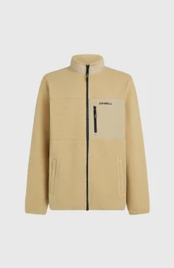 HerenMust-Have High-Pile fleecevest met volledige rits| Beige