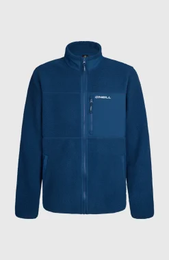 HerenMust-Have High-Pile fleecevest met volledige rits| Blauw