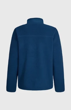 HerenMust-Have High-Pile fleecevest met volledige rits| Blauw