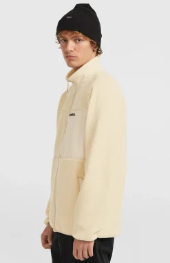HerenMust-Have High-Pile fleecevest met volledige rits| Beige